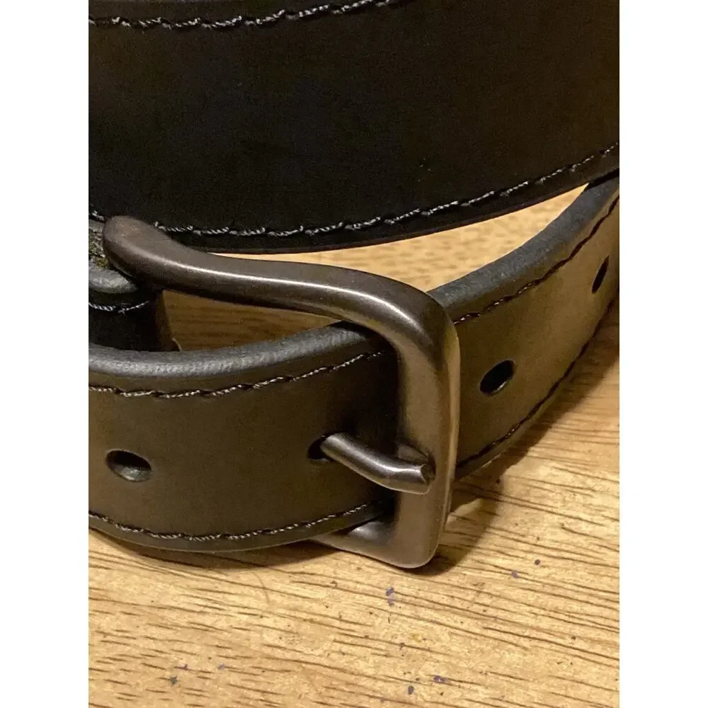 Wrangler Black Genuine Leather Work Belt -‎ Men's Size 36